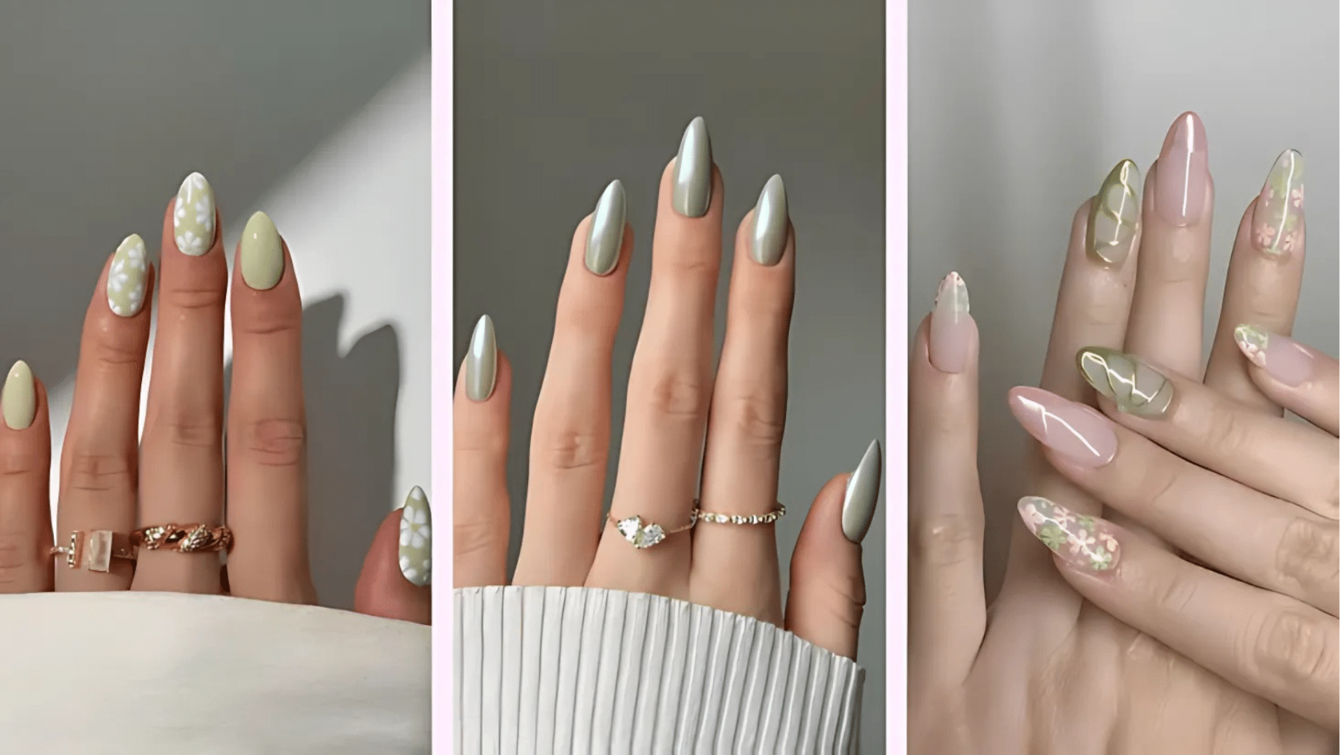 nails that go with sage green dress Guess by Marciano 1990s vintage y2k light military green dress main image 1