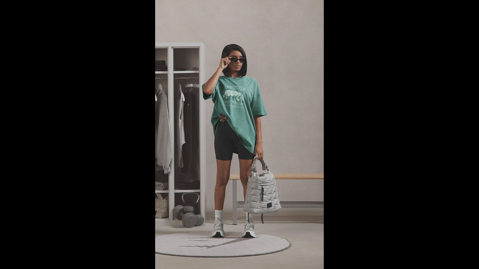 Bike Shorts with an Oversized Tee