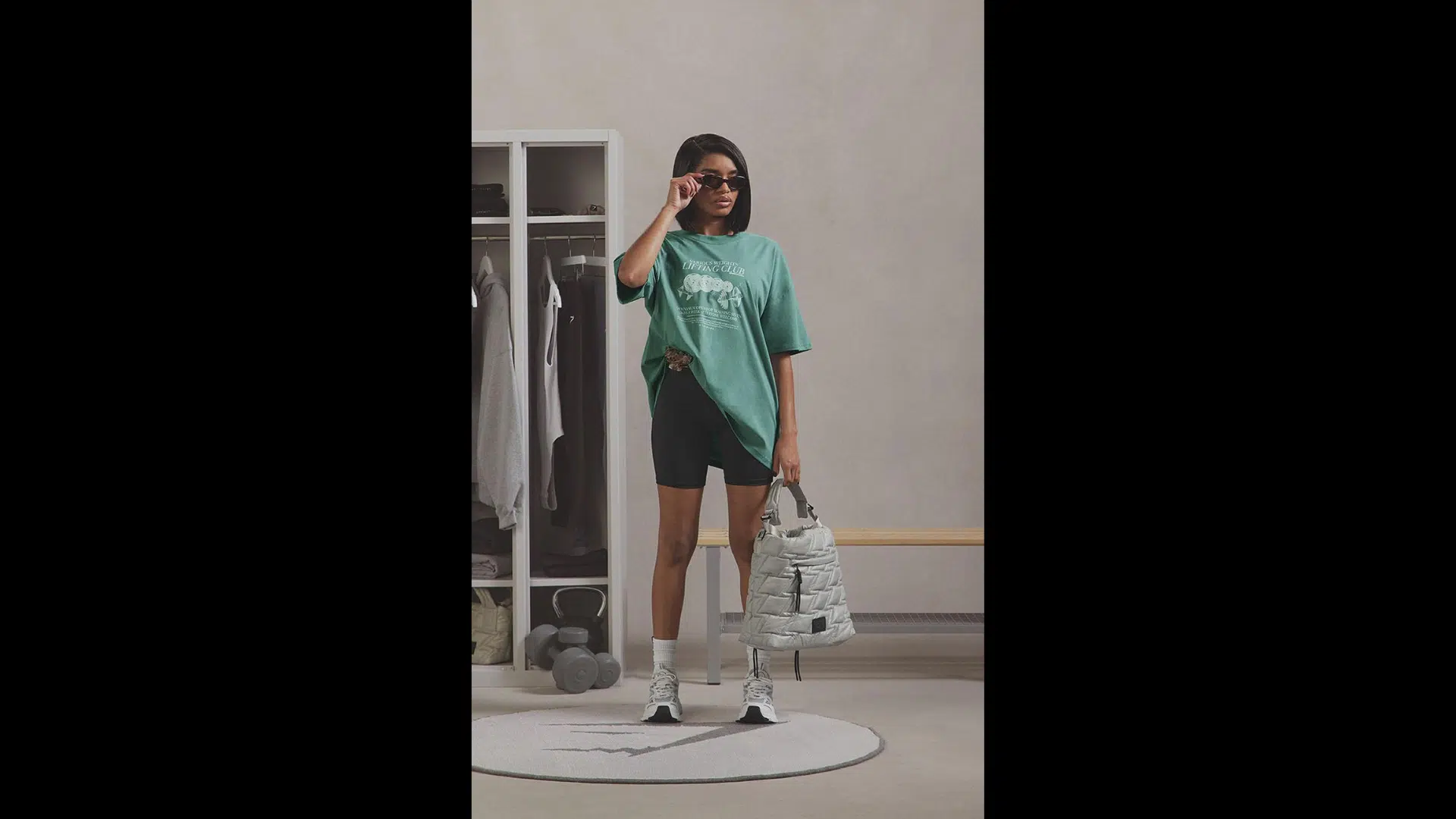 Bike Shorts with an Oversized Tee