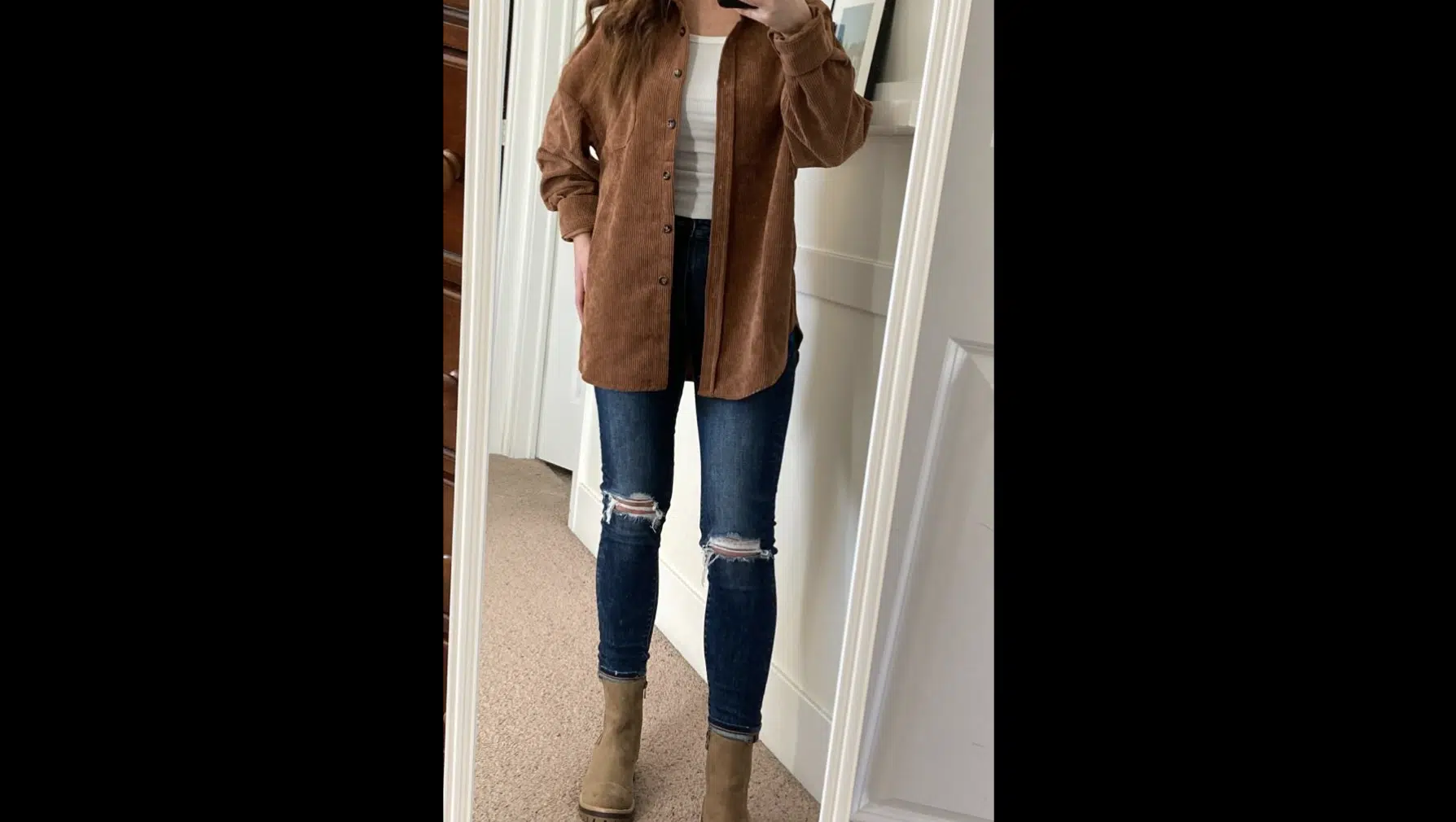 Corduroy Shirt with Chelsea Boots