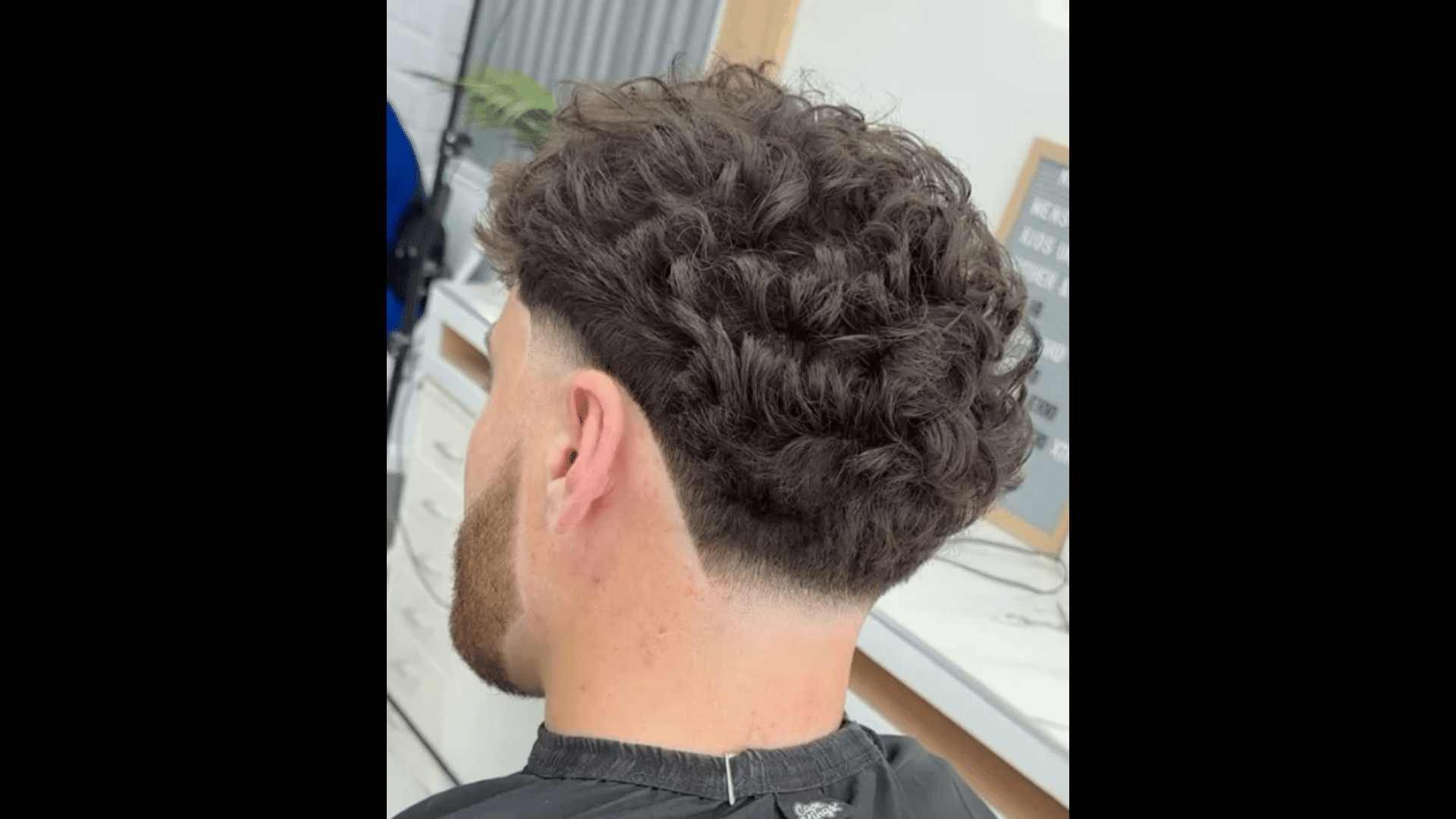 Curly High Blowout Fade
