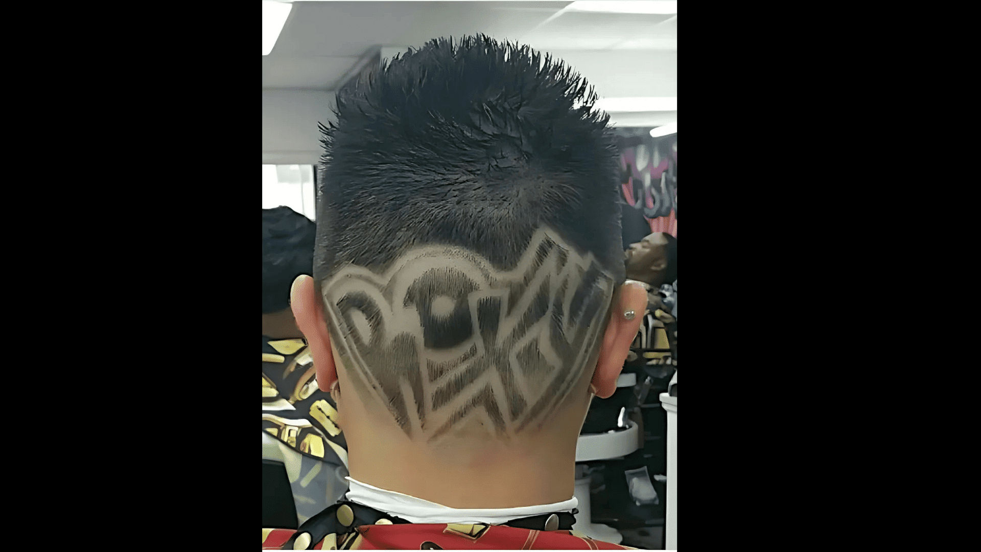 Graffiti-Inspired Fade