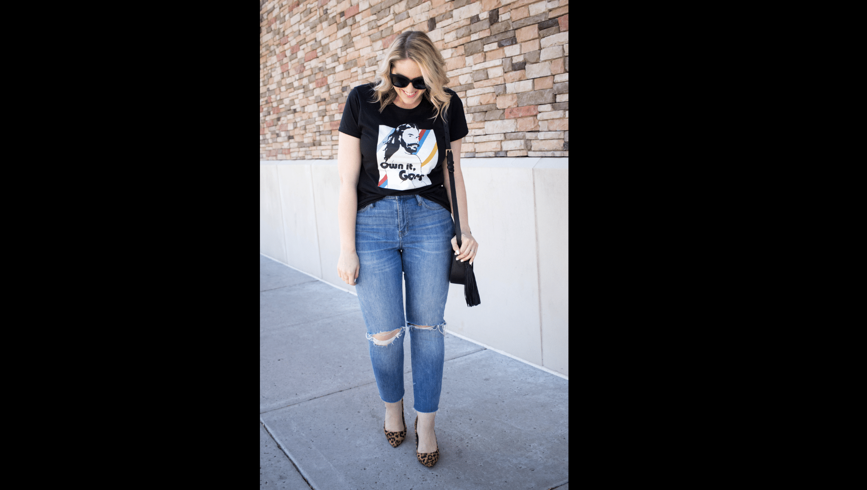 Graphic Tee and Distressed Jeans brewery outfit