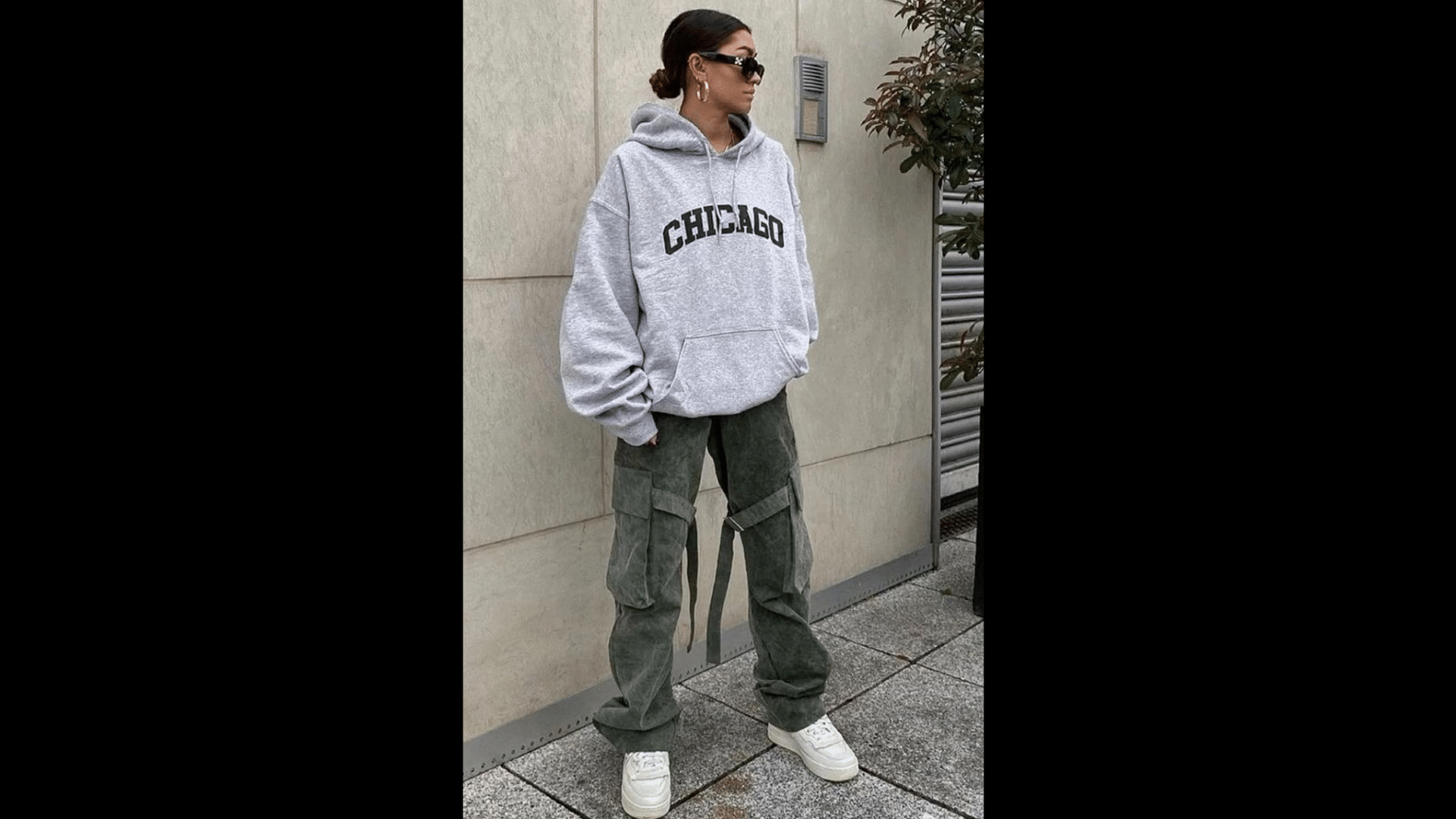 Hooded Sweatshirt with Cargo Joggers