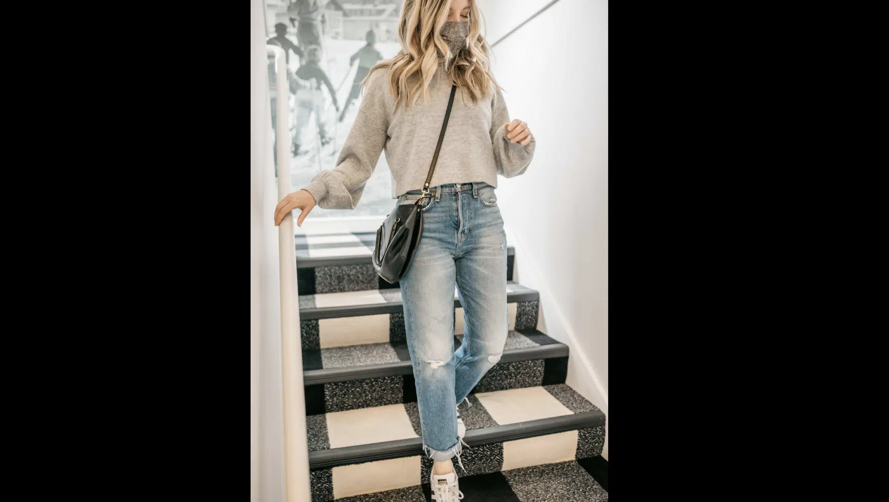 Light Sweater and Cropped Jeans