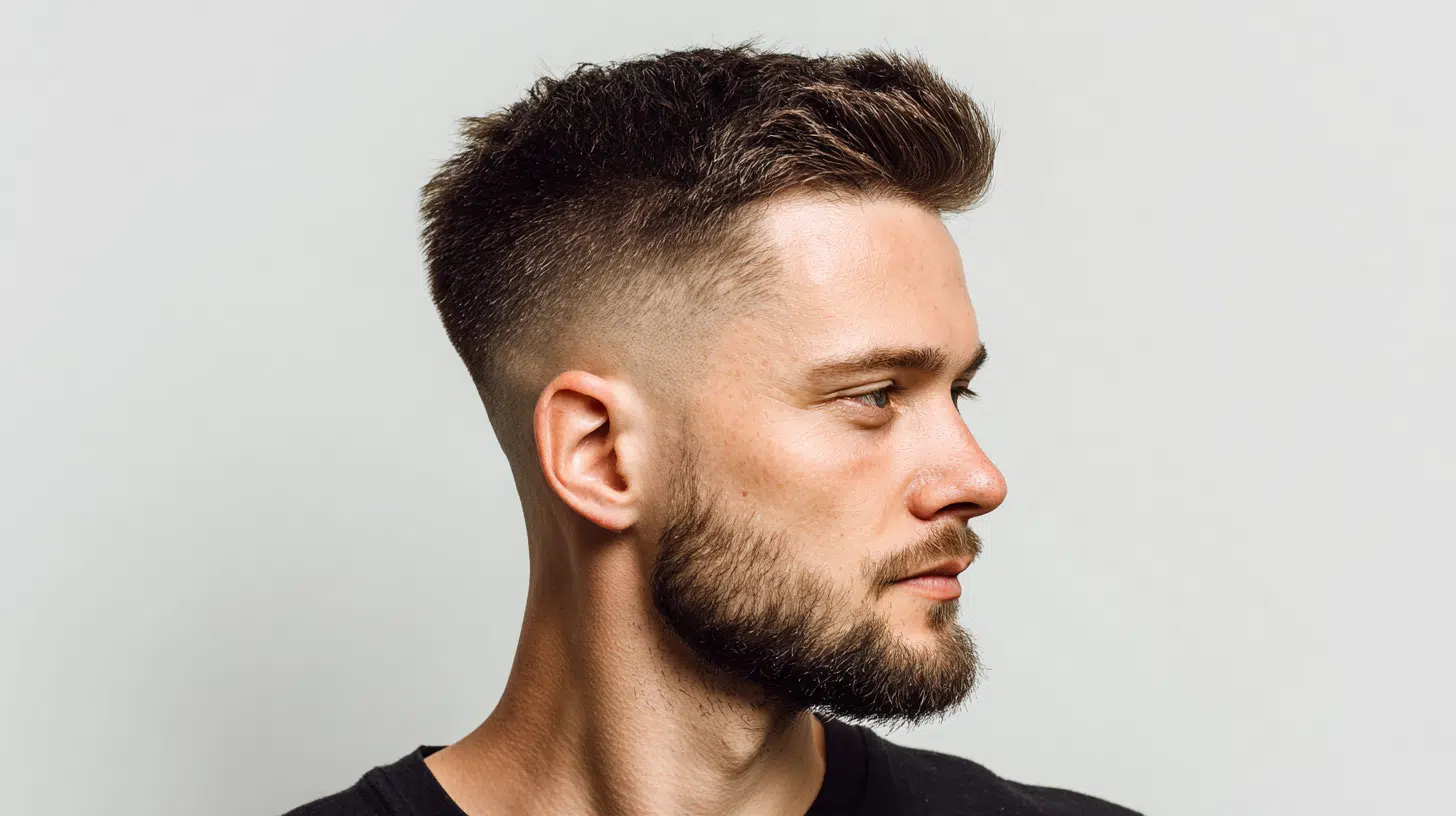 Mid-Taper Fade with Defined Hairline