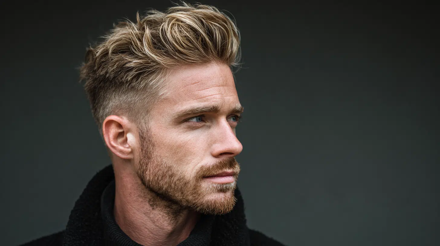 Mid-Taper Fade with Quiff