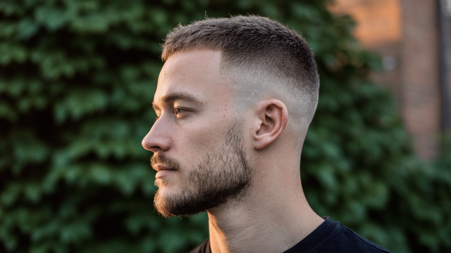 Mid-Taper Fade with Shadow Fade