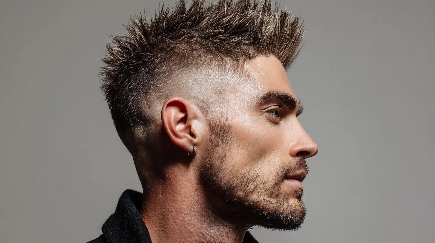 Mid-Taper Fade with Spiky Hair