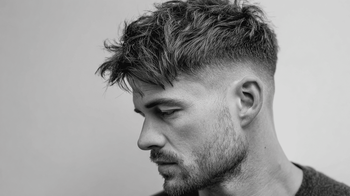 Mid-Taper Fade with Textured Crop