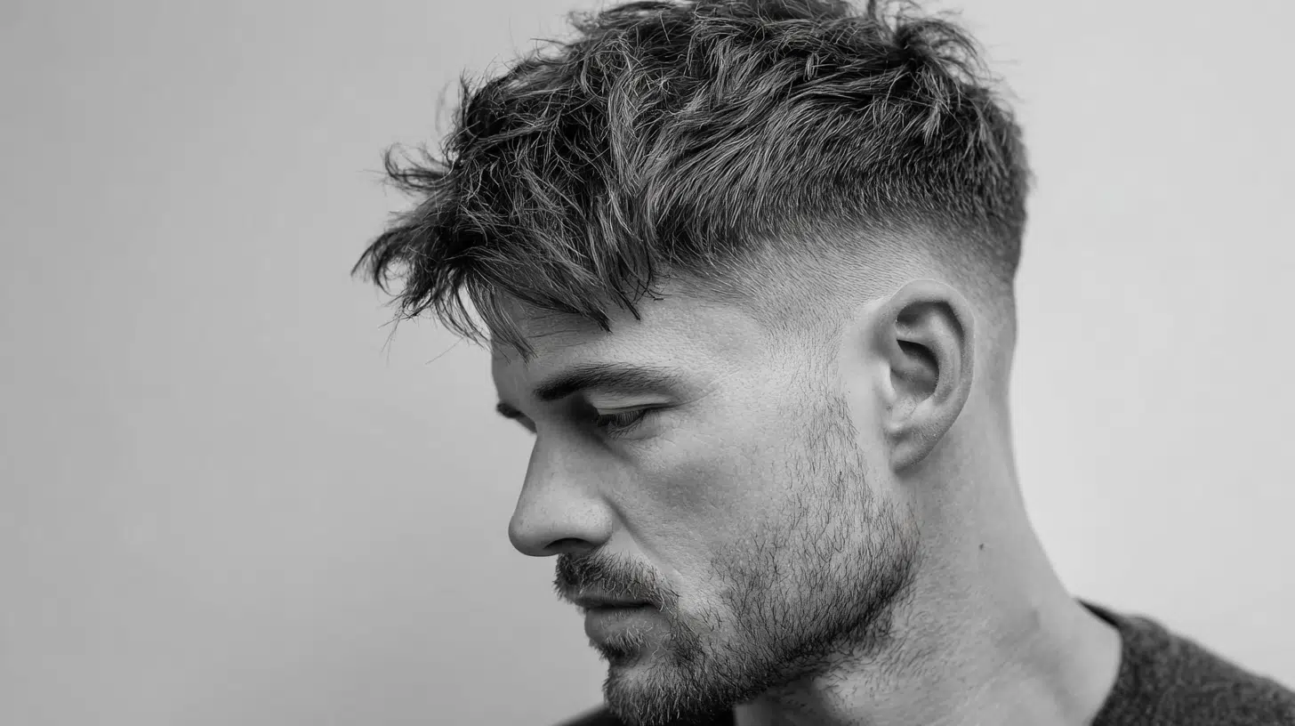 Mid-Taper Fade with Textured Crop