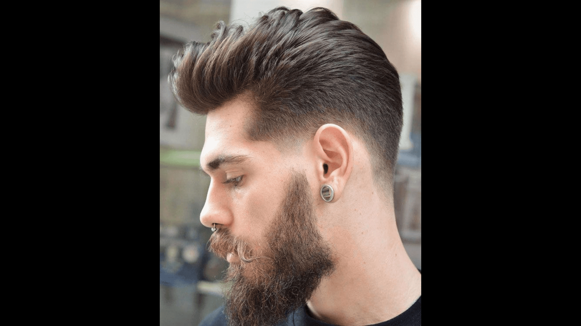 Pompadour Blowout Taper Fade