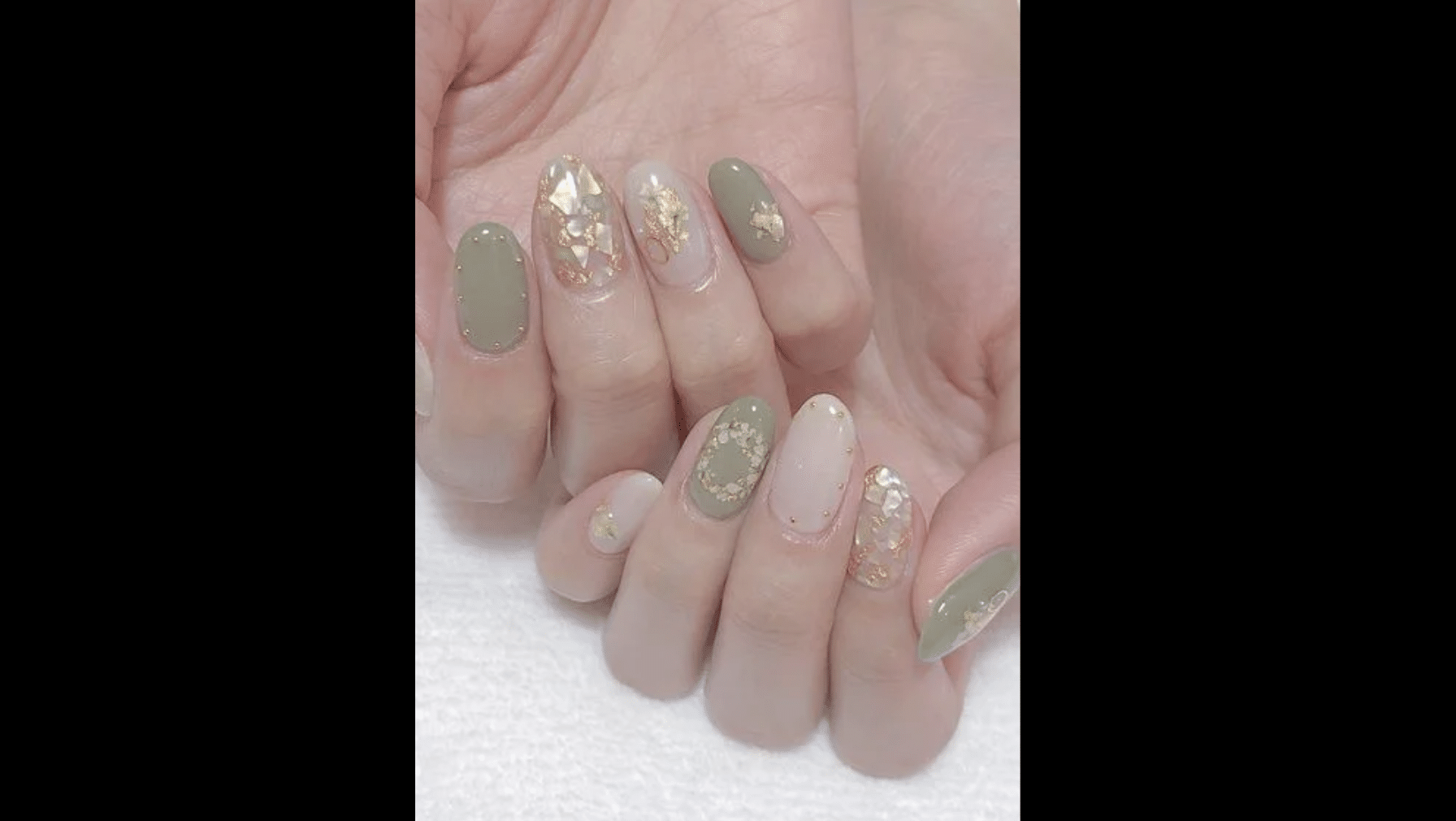 Sage Green with Glitter Fade