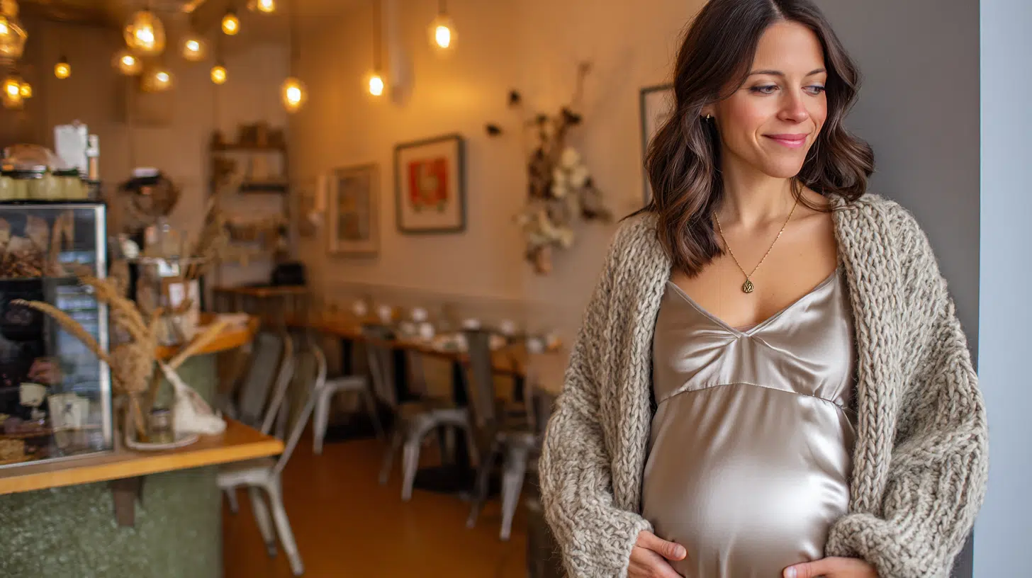 Slip Dress with a Cardigan for Simple Layering