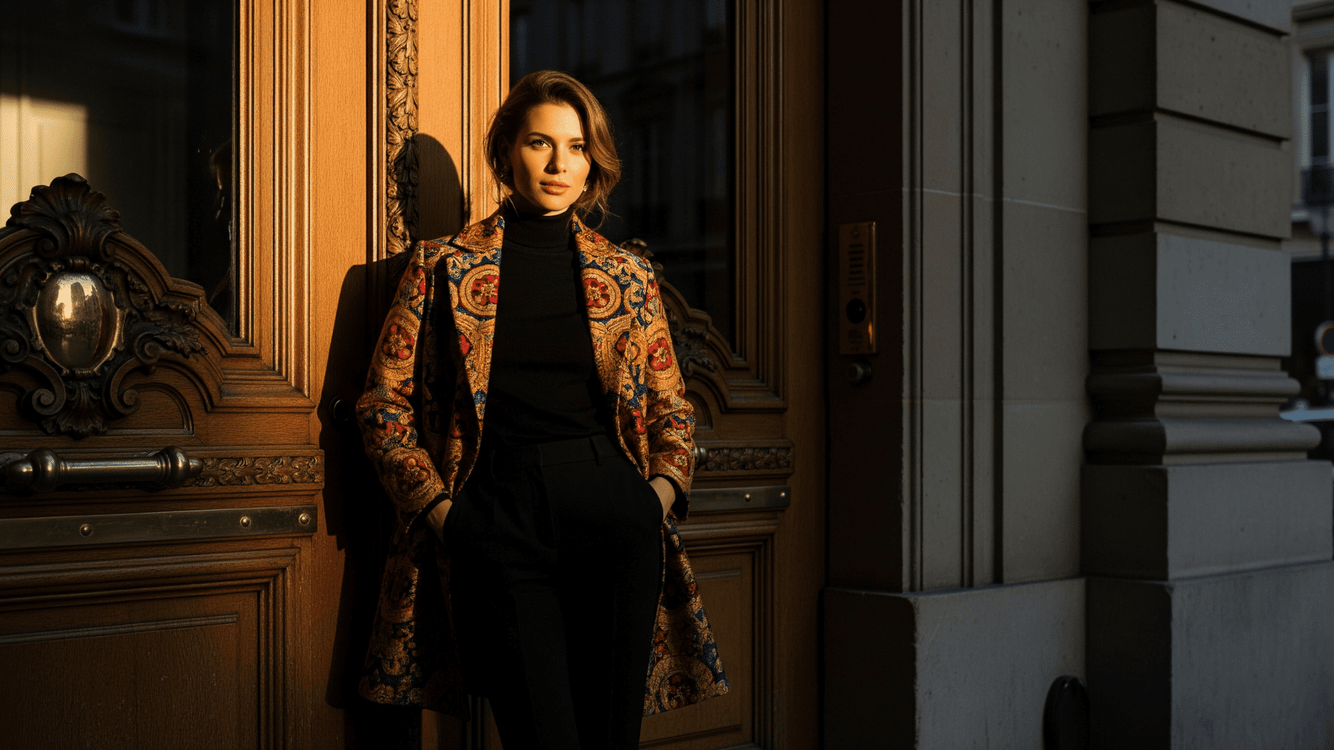 Statement Coat with Minimal Base