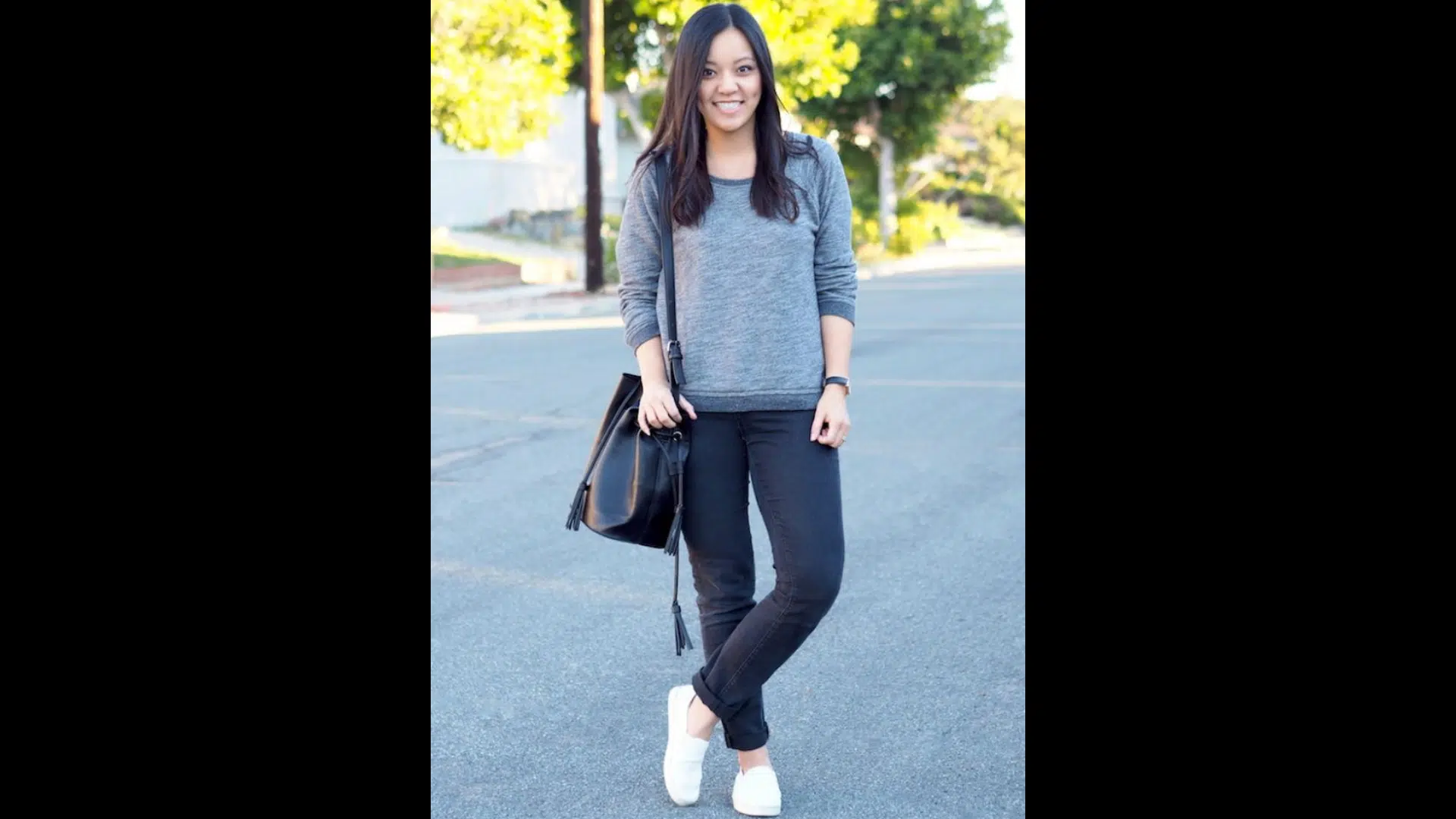 Sweatshirt Dress with Slip-On Shoes