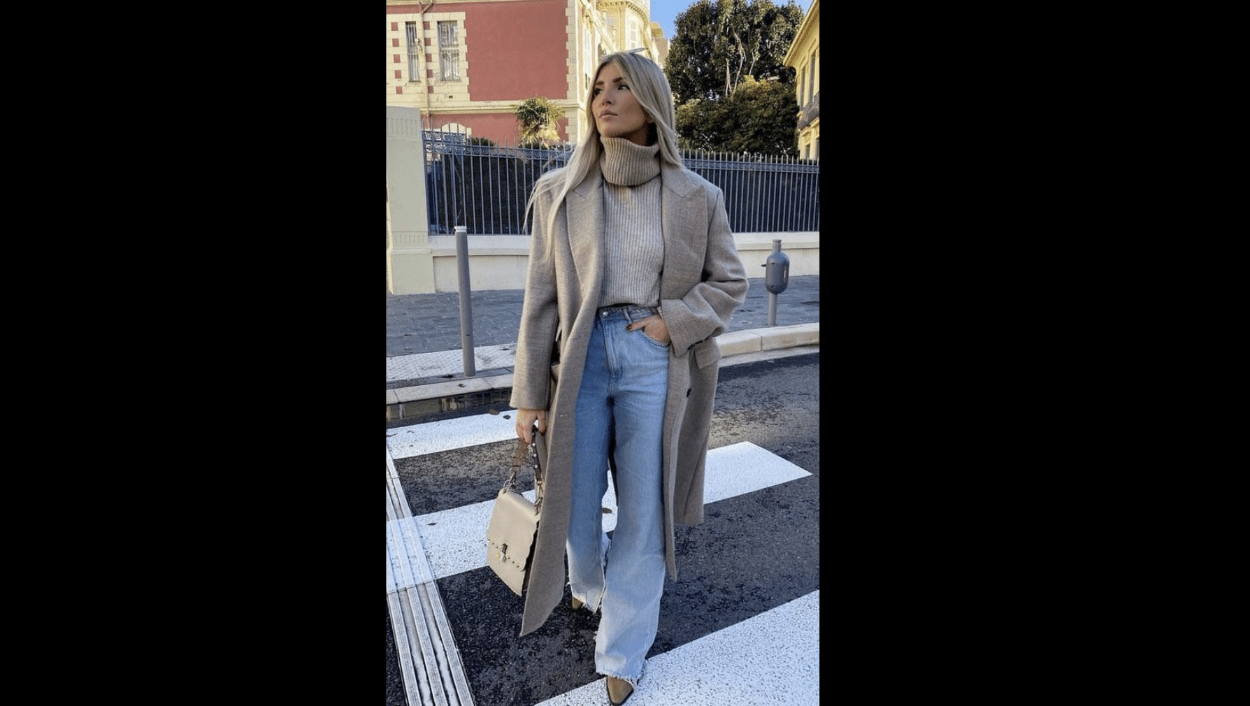 Turtleneck with Wool Coat