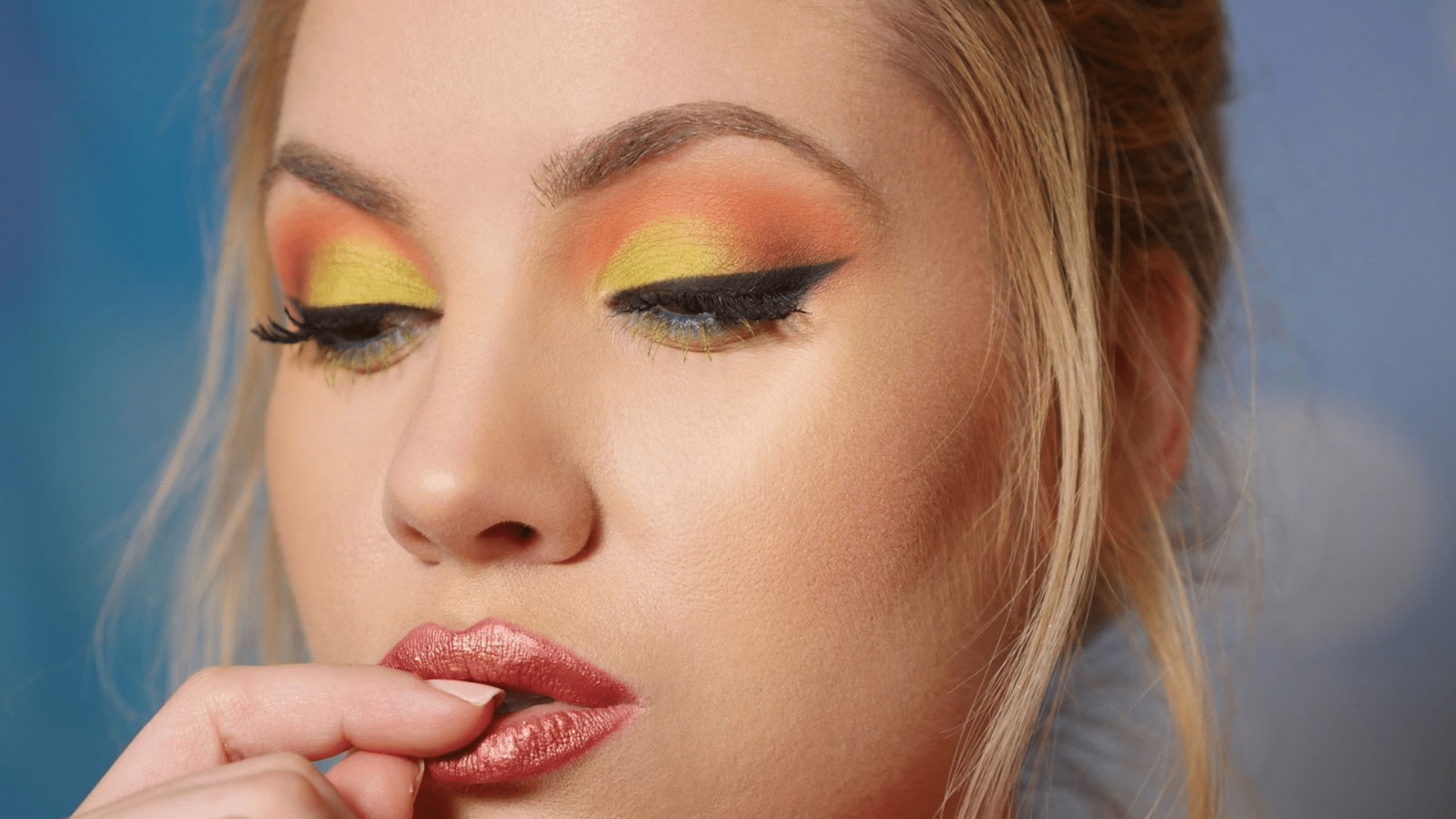 bright spring makeup