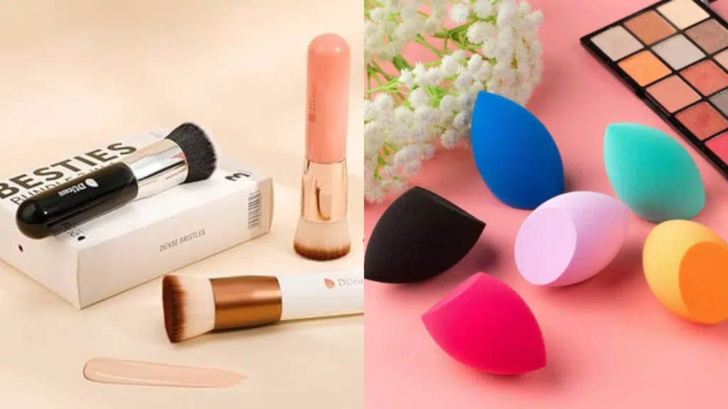foundation brush vs sponge