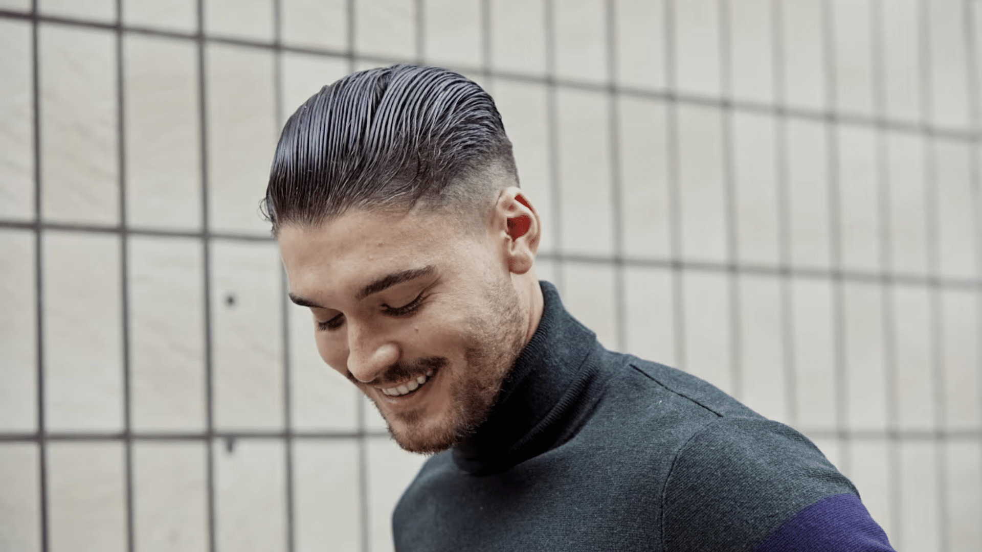 13. Short Slick Back (Military-Inspired)