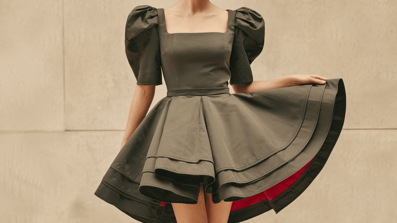 15. Square Neck Dress