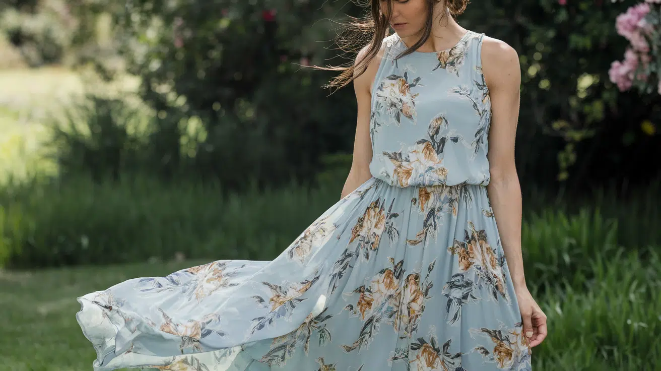 16. Maxi Dress with Soft Draping