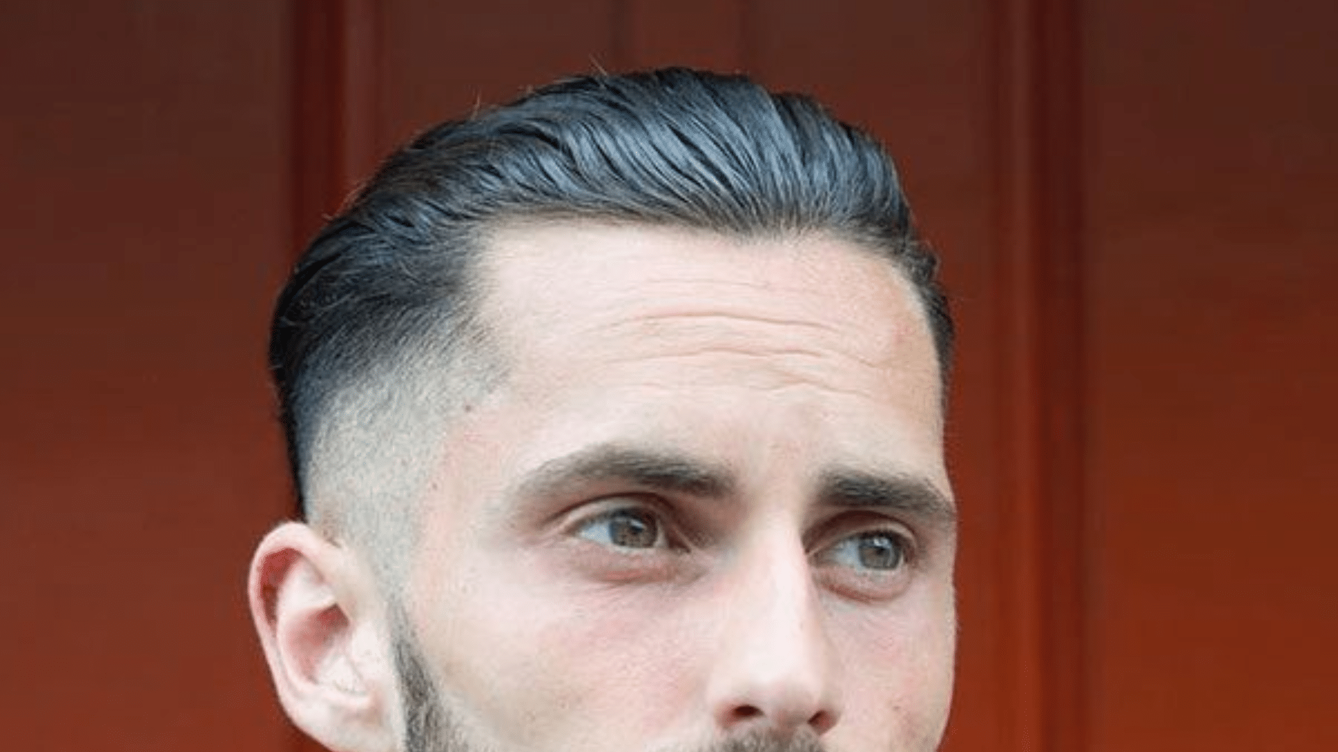 20. Swept Back Military Cut