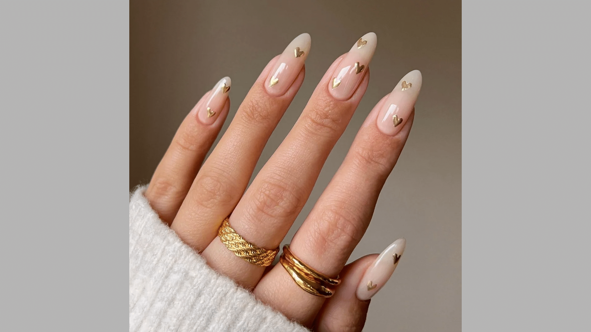 35. Beige with Tiny Hearts