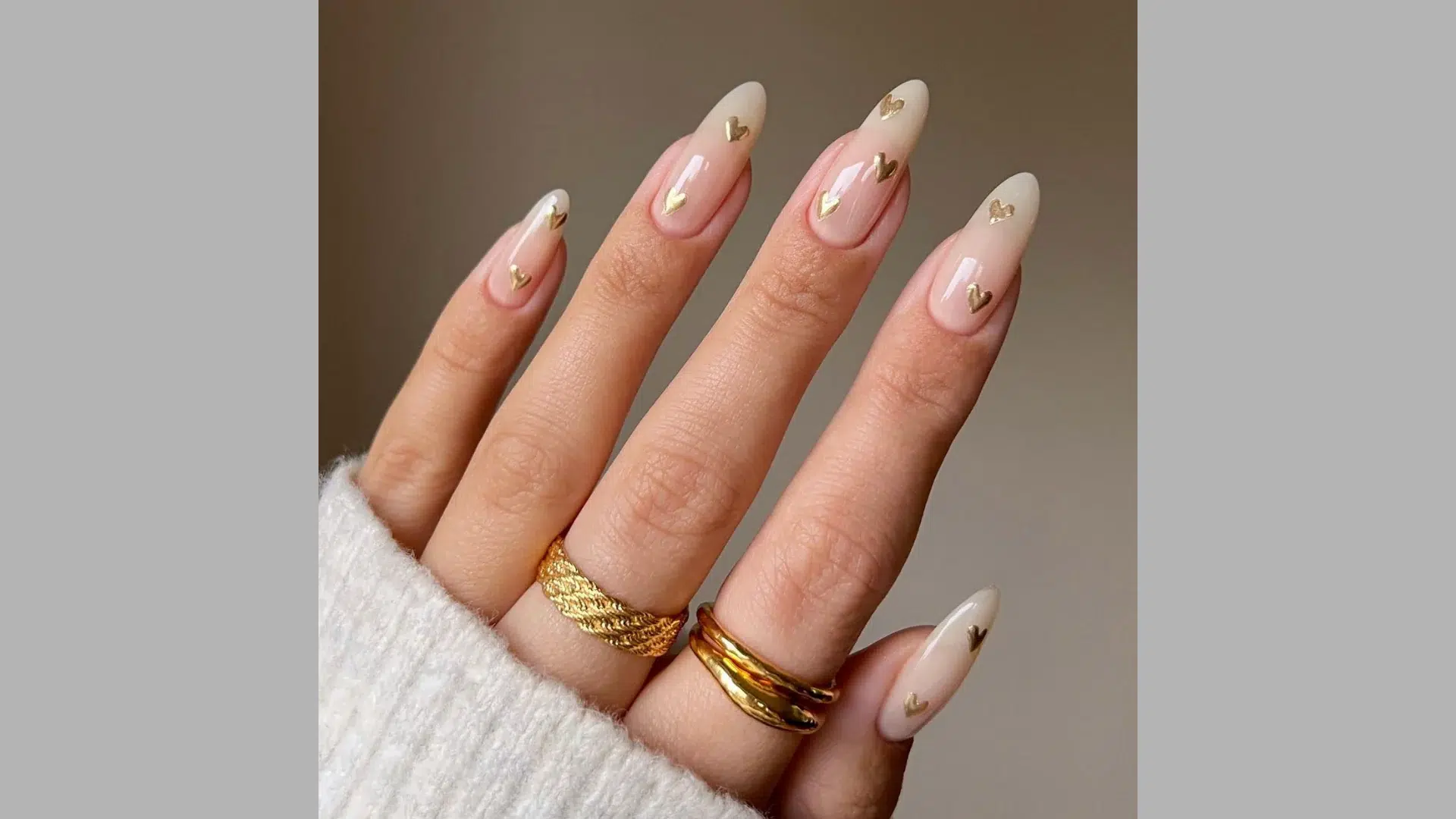 35. Beige with Tiny Hearts