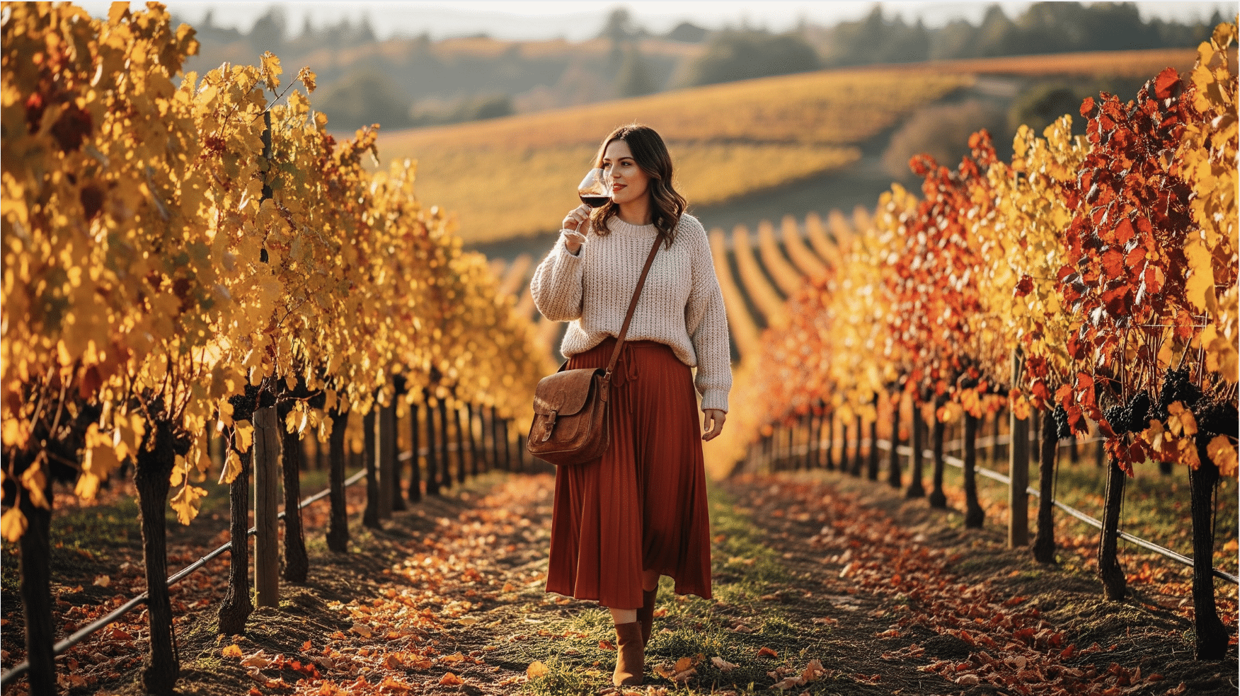 Knit Sweater with Midi Skirt