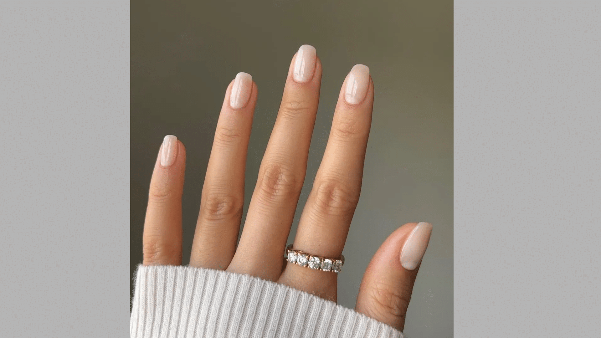 Milky Nude Nails