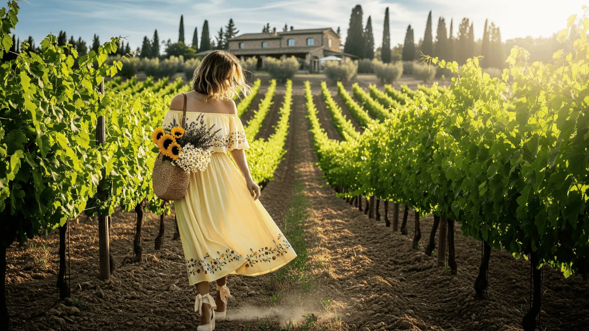 Off Shoulder Sundress with Espadrilles