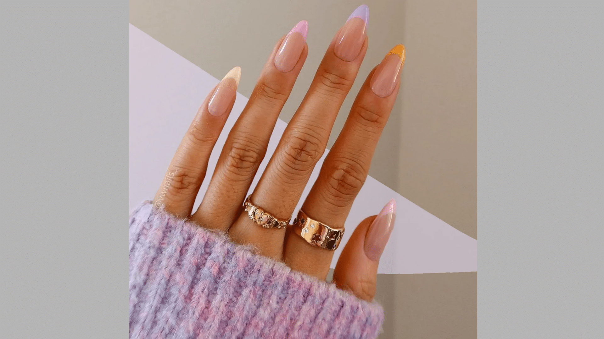Pastel French Tips