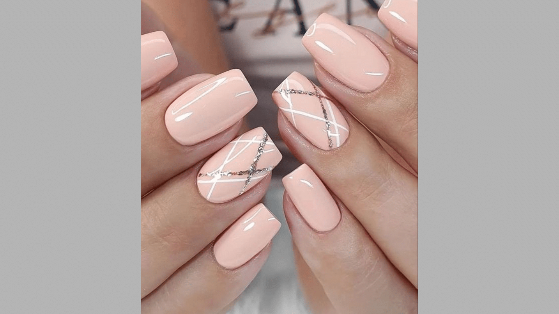 Peach and Cream Stripes