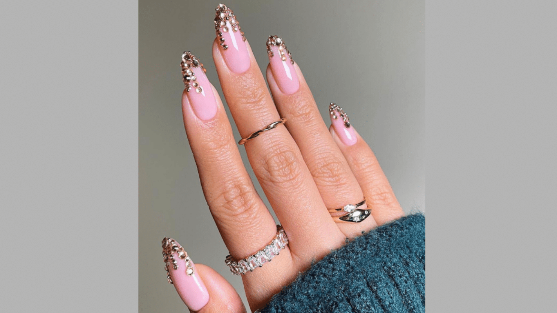 Pink Base with Rose Gold Glitter