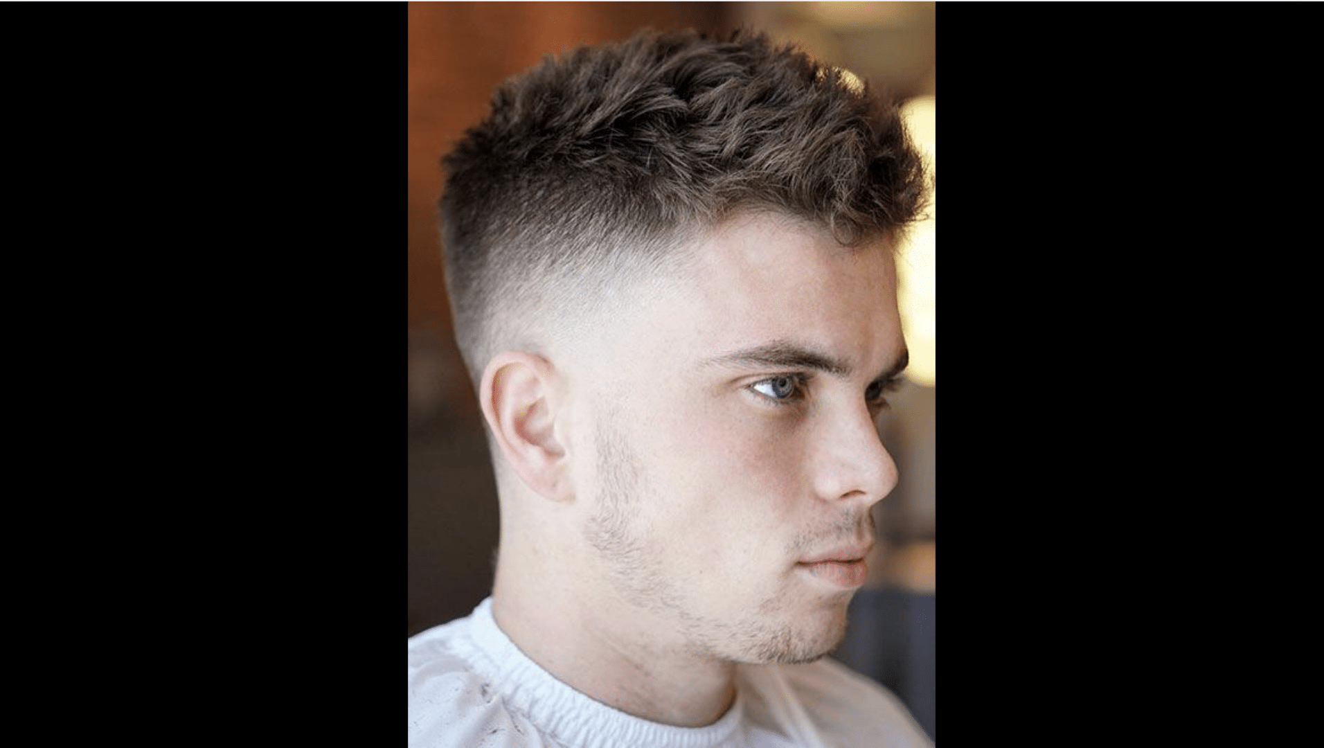 Short Textured Top with Fade