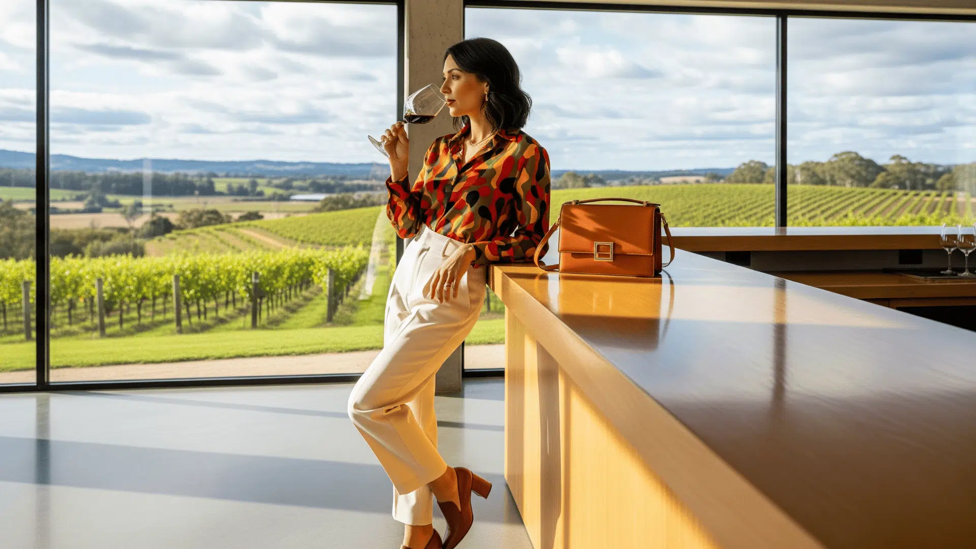 Tailored Trousers with Statement Top