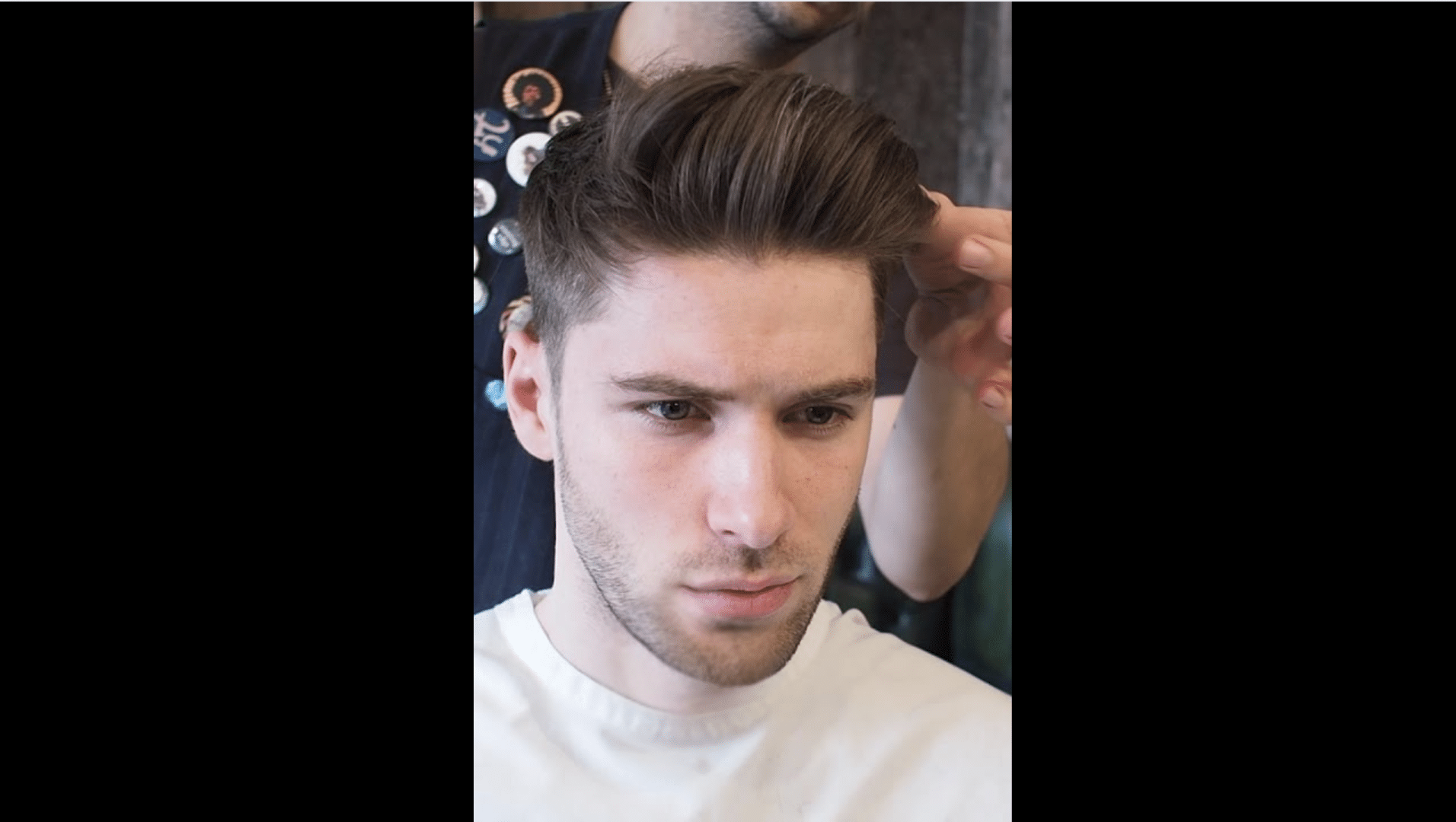 haircuts for thick hair men Disconnected Fade with Quiff
