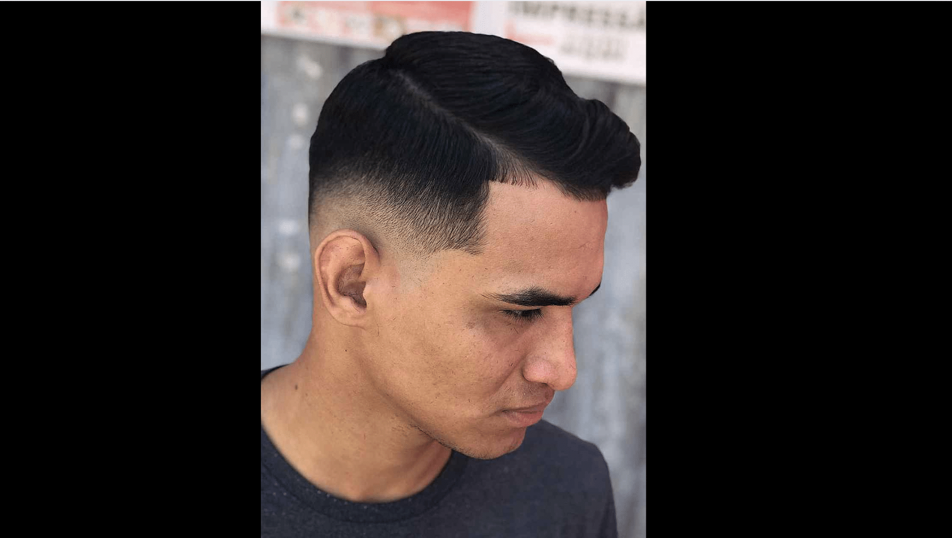 haircuts for thick hair men Side Part with Tapered Sides