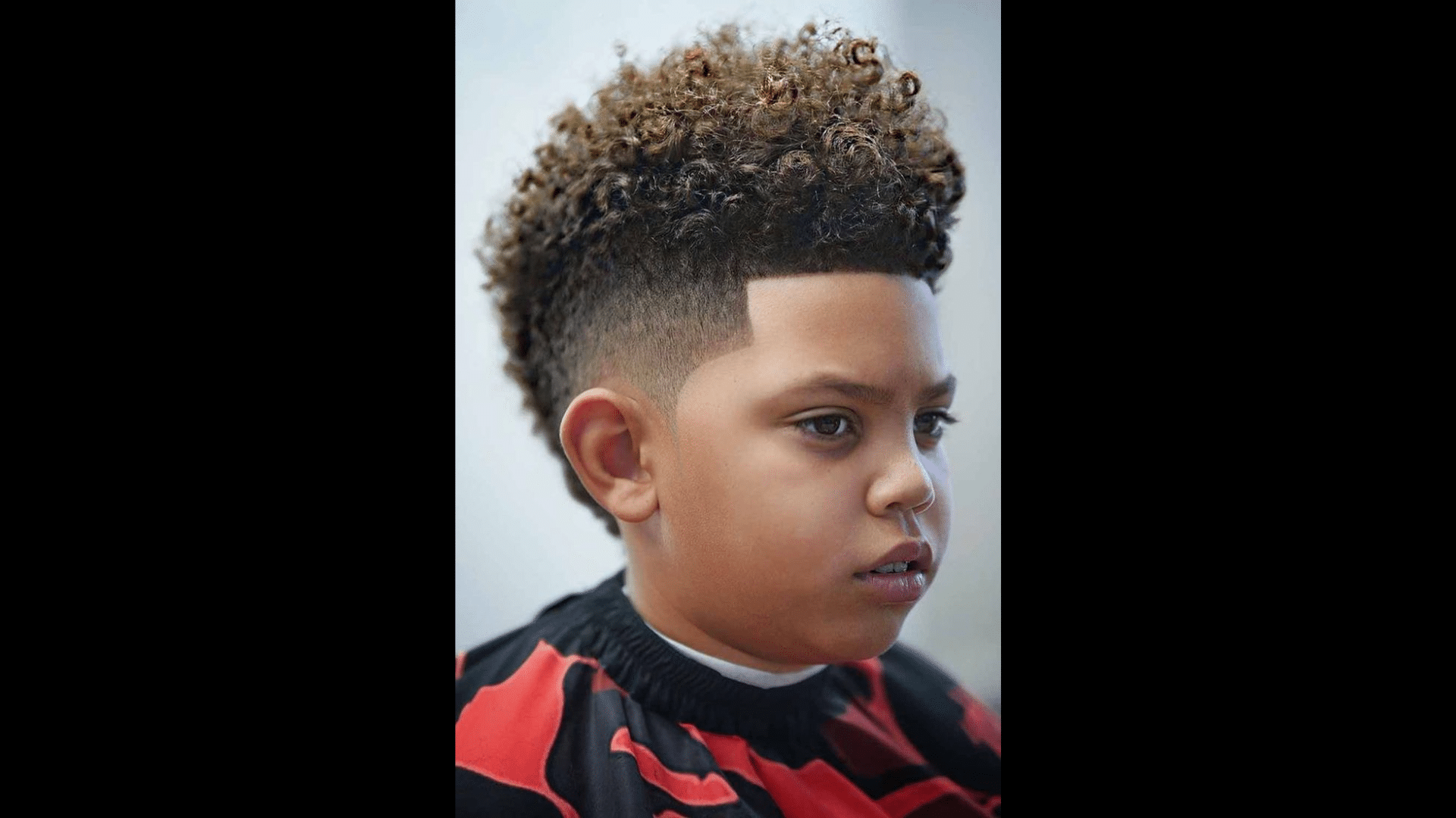 24. High Fade Style for Curls