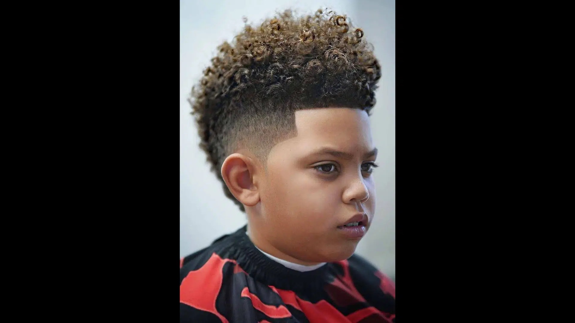 24. High Fade Style for Curls
