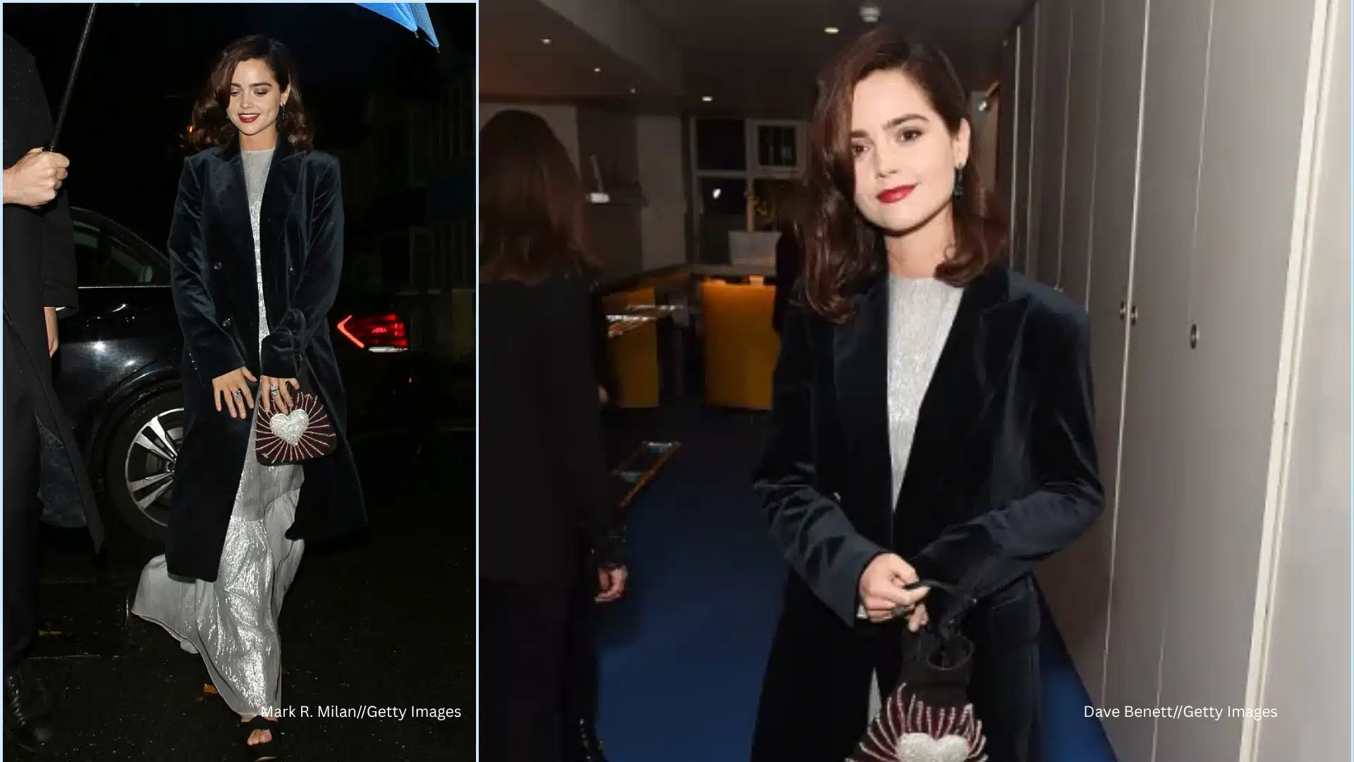 Jenna Coleman at a dinner party to celebrate Edward Enninful's first issue as editor of British Vogue