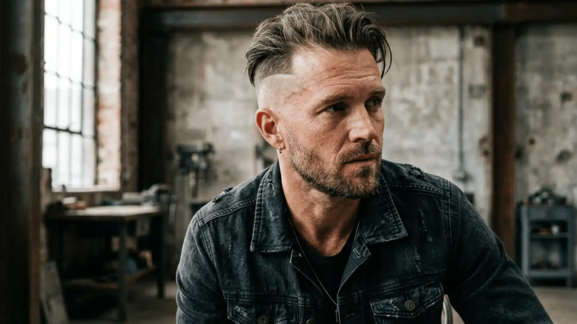 Disconnected undercut hairstyle for thinning hair