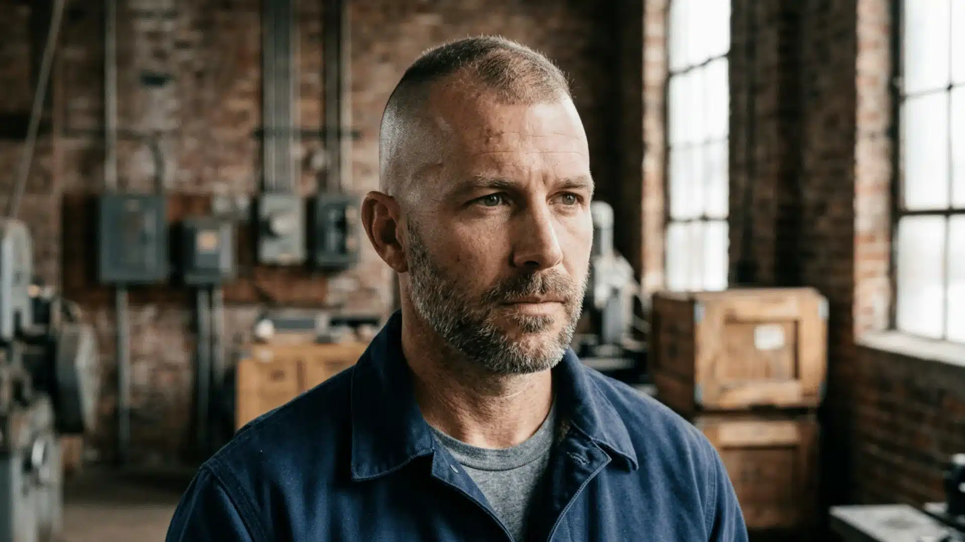High and tight haircut for men with thinning hair