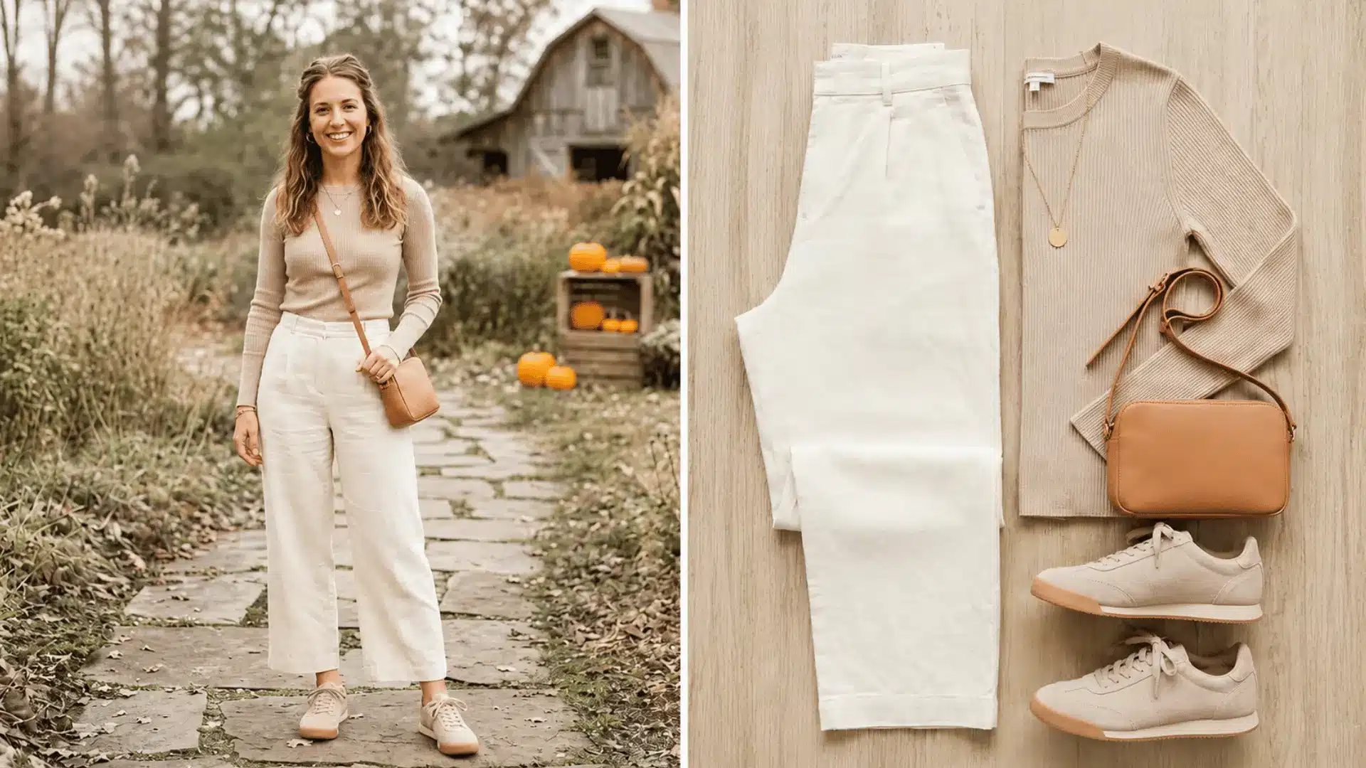 Lightweight linen pants warm weather outfit
