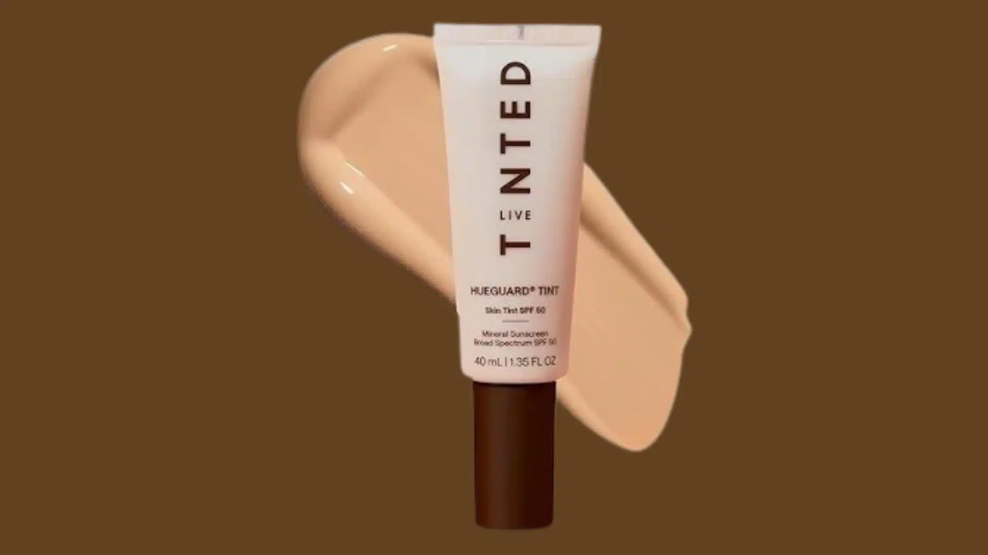 Live Tinted Hueguard Skin Tint SPF 50 tube with beige swatch.