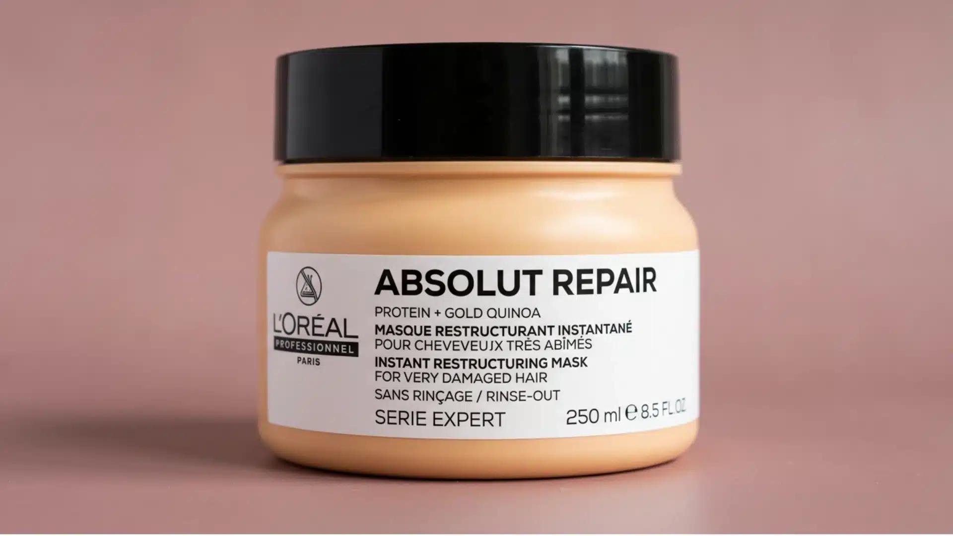 L'Oreal Professionnel Absolut Repair Protein + Gold Quinoa Hair Mask for damaged hair repair and strengthening treatment product