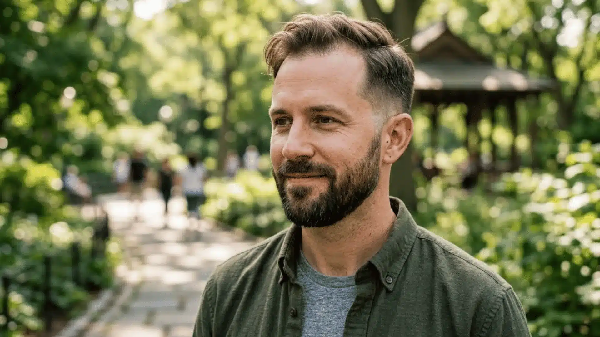 Temple fade hairstyle for thinning hair