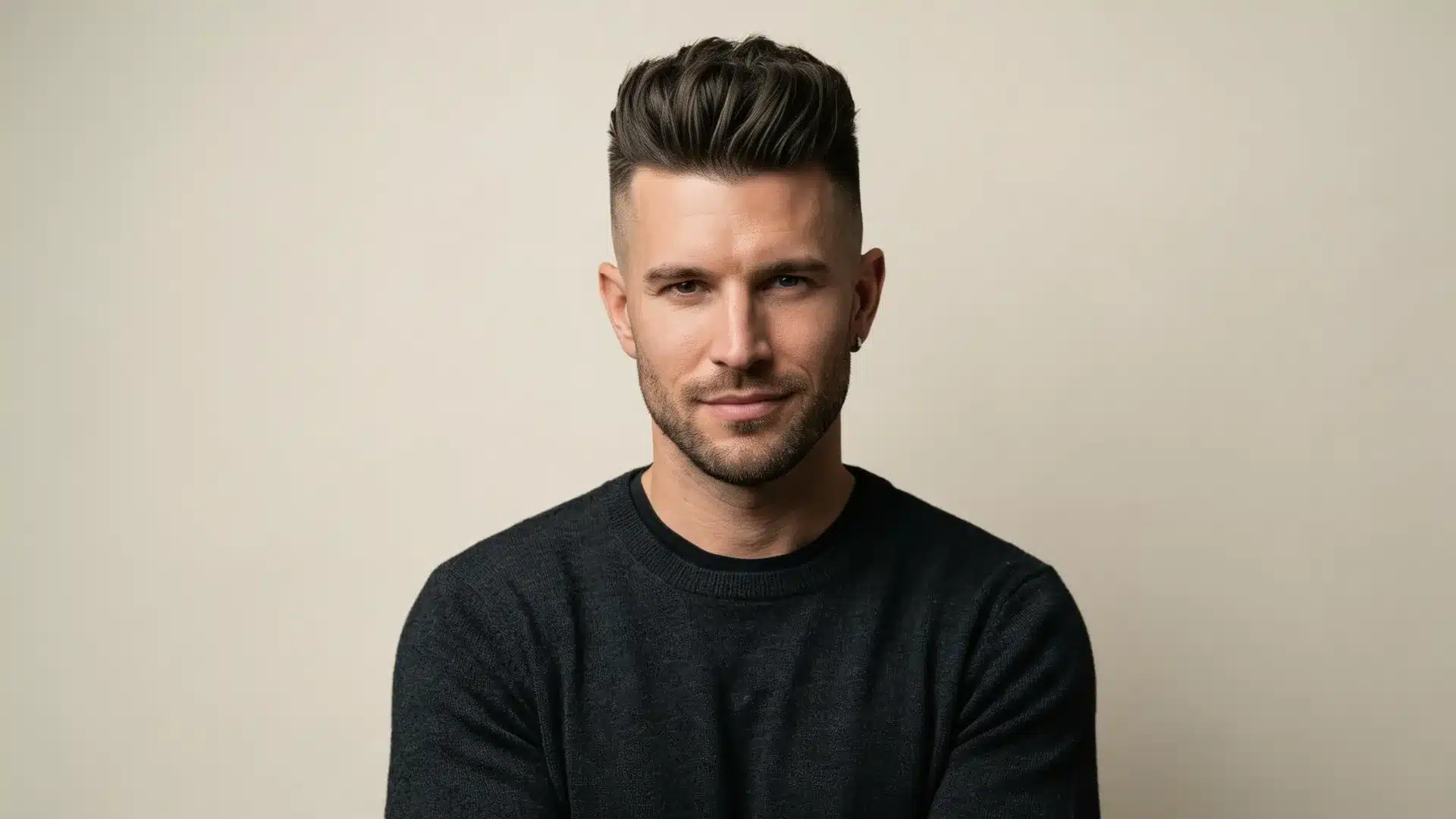 A disconnected undercut with a textured top.