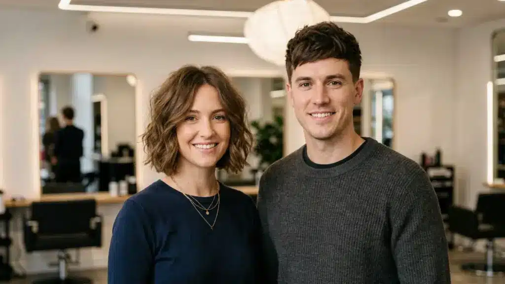 Haircuts for oblong faces man and woman.